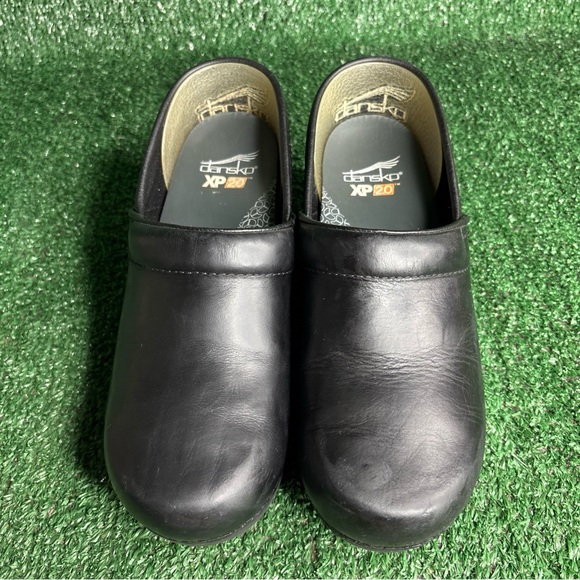 DANSKO XP 2.0 Professional Black Leather Clogs Slip On Comfort Shoes 38 / US 8 - Picture 2 of 12